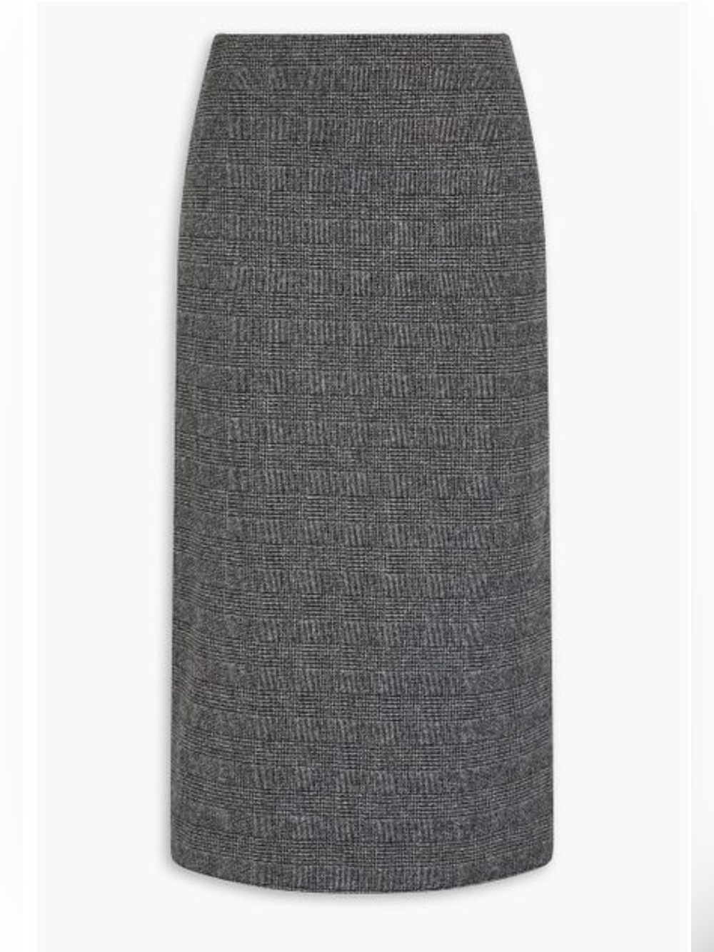 Vince Grey Prince Of Wales Checked Cotton-Blend Midi Skirt, size 4 - Picture 7 of 16
